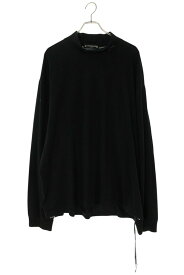 マスターマインド mastermind　サイズ:XL 22SS MW22S09-TS054-017 ハイネックスカルロゴ刺繍長袖カットソー(ブラック)【123062】【BS99】【メンズ】【中古】bb14#rinkan*B