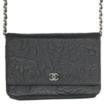 楽天市場】chanel カメリア チェーンウォレットの通販