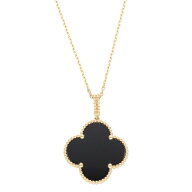 ヴァンクリーフアンドアーペル VANCLEEF & ARPELS　 VCARO49M00 マジックアルハンブラ K18YGオニキスロン…