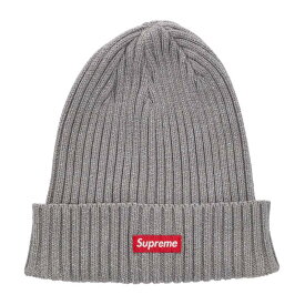 シュプリーム SUPREME　 ラメ加工スモールボックスビーニー(グレー)【106062】【BS99】【小物】【中古】bb297#rinkan*A