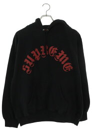 シュプリーム SUPREME　サイズ:M Printed Arc Hooded Sweatshirt プルオーバーパーカー(ブラック)【315062】【BS99】【メンズ】【中古】bb33#rinkan*S