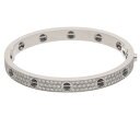 カルティエ Cartier　サイズ:17 LOVE BRACELET ラブブレス K18WGセラミックPAVEダイヤブレスレット(ホワイトゴールド…