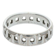 ティファニー TIFFANY&Co.　サイズ:15.5号 トゥルー ワイド K18WGホワイトゴールドリング(ホワイトゴール…