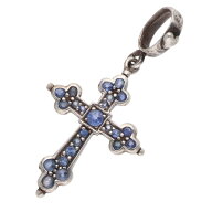 ローリーロドキン Loree Rodkin　サイズ:M ミディアムゴシッククロス Gothic期ストーンネックレストップ(…