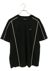 シュプリーム SUPREME　サイズ:M 22SS Mesh Panel S S Top メッシュパネルTシャツ(ブラック)【207062】【OM10】【メンズ】【中古】bb30#rinkan*B