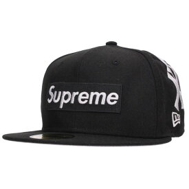 シュプリーム SUPREME　×ニューエラ New Era サイズ:7.25 21AW New York Yankees Box Logo New Era ニューヨークヤンキースボックスロゴキャップ(ブラック×ホワイト)【317062】【BS99】【小物】【中古】bb455#rinkan*B