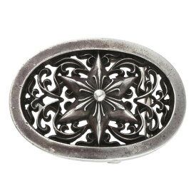 クロムハーツ Chrome Hearts　 BUCKL OVAL STAR1.5 1.5クラシックオーバルスター シルバーバックル(シルバー 158.99g)【717062】【SS13】【小物】【中古】bb420#rinkan*B
