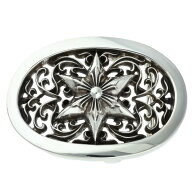 クロムハーツ Chrome Hearts　 BUCKL OVAL STAR1.5 1.5クラシックオーバルスター シルバーバックル(シル…
