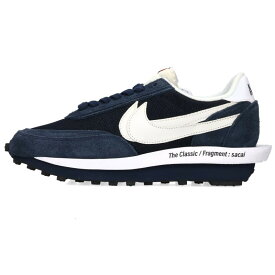 ナイキ NIKE　×サカイ Sacai サイズ:27.5cm LD WAFFLE DH2684-400 FRAGMENT DESIGNワッフルスニーカー(ネイビー×ホワイト)【619062】【BS99】【メンズ】【小物】【中古】bb51#rinkan*A