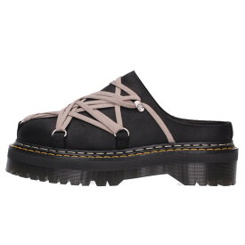 リックオウエンス Rick Owens　×ドクターマーチン Dr.Martens サイズ:UK　10 26AW Megalace Mule メガレースミュールサンダル(ブラック×ホワイト)【329062】【SB01】【メンズ】【小物】【中古】bb78#rinkan*S