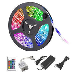 LEDe[vCg RGB 300SMD 5050 LEDe[v h 100V DC12Vp 5M 16F x[X ؒf\ Rg[[ Rt PSEF؍ςACA_v^[ LED ԐڏƖ ŔƖ Xܑ  