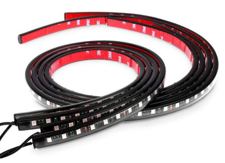 楽天市場】アンダーネオン ライト RGB 12V LED テープ ストロボ 90cm 