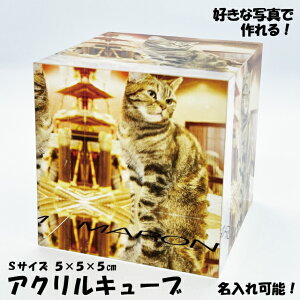ペット メモリアルグッズ 位牌 フォトブロック 5×5×5cm 写真 アクリル ブロック ペット メモリアル オーダーメイド フォトキューブ 肉球 ペット供養 お供え お悔み かわいい 仏具 犬 猫 手形