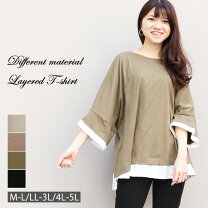 楽天市場】五分袖（サイズ（S/M/L）5L）（Tシャツ・カットソー 