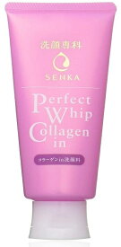 洗顔専科 パーフェクトホイップ コラーゲンin 120g 洗顔料 フローラルの香り しっとり 資生堂 SENKA 専科 濃密泡 ハリ 弾力 くすみ ヒアルロン酸 洗顔フォーム うるおい 肌 美容 化粧品 もちもち肌 突っ張らない 乾燥肌 敏感肌 お風呂 入浴 アレルギーテスト済み 日本製