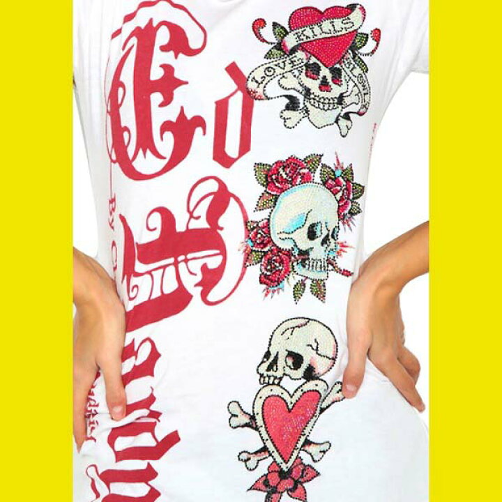 楽天市場】送料無料 レディース Tシャツ 半袖 エドハーディー Ed Hardy 