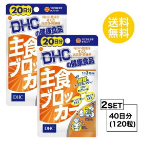 送料無料 2個セット DHC 主食ブロッカー 20日分 （60粒）ディーエイチシー サプリメント 白インゲン豆 サラシア 健康食品 粒タイプ ダイエットサプリ 男性 ダイエットサポート 運動 トレーニング ジム スタイル 健康サプリ 不規則 食べ過ぎ 偏食 お手軽 飲みやすい 日本製