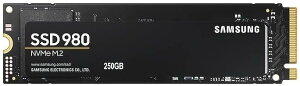 Samsung 980 250 GB PCIe 3.0 (up to 2,900 MB/s) NVMe M.2 Internal Solid State Drive (SSD) (MZ-V8V250BW)�@����SSD �T���X���@�y���s�A���i�z