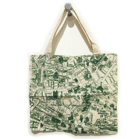 エコバッグ コットンバッグ　買い物バッグ　イタリア　ローマ マップ デザイン オーガニックコットン 地図デザイン　男女兼用 送料無料