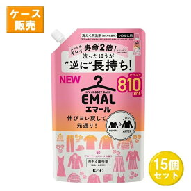 【15セット】 花王 エマール アロマティックブーケの香り つめかえ用 810mL Kao 洗たく用洗剤 おしゃれ着用 液体洗剤 詰め替え 詰替 洗濯 衣料用 伸び ヨレ 毛玉 縮み シワ 色あせ まとめ買い ストック ケース買い 箱買い