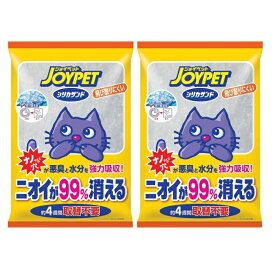 【2個セット】ジョイペット シリカサンド クラッシュ 4.6L ペット用品 猫砂 強力消臭 脱臭剤 シリカゲル 固まらない クラッシュタイプ 継ぎ足し不要 簡単 楽 飛び散りにくい 消臭 ネコ 猫 トイレ 約4週間交換不要 アンモニア・トリメチルアミン 部屋臭 ペット臭 多孔質構造