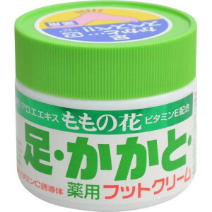 オリヂナル ももの花 薬用フットクリームC 70g フットクリーム 保湿 保護 うるおい しっとり アロエエキス ビタミンE ひび あかぎれ 荒れ性 肌荒れ お風呂あがり マッサージ 就寝前 医薬部外