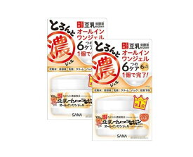 2個セット なめらか本舗 とろんと濃ジェル 100g 豆乳イソフラボン オールインワンジェル 基礎化粧品 化粧水 美容液 乳液 パック 化粧下地 浸透力 保湿力 クリーム プチプラ 時短 高い浸透力 ユニセックス もちもち 柔らかい ナチュラル ツルツル 国産大豆使用 日本製