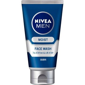 NIVEA ニベアメン フェイスウォッシュ モイスト 100g 微香性 ナチュラルグリーンの香り 洗顔 ウォッシュクリーム スキンケア 男性 さっぱり 花王 皮脂吸着成分配合 ノンメントール セリサイトアパタイト 爽快 べたつかない 濃密泡 お風呂 洗い上がり 就寝前 普通肌 日本製