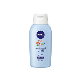 NIVEA ニベアサン プロテクトウォータージェル SPF28 子ども用 120g SPF28 PA++ 日焼け止め UVジェル スキンケア ヒアルロン酸 保湿 花王 ノンアルコール UVジェル みずみずしい ユーカリ葉エキス 伸びる べたつかない 肌に優しい 健康 素肌 敏感肌 落としやすい 日本製