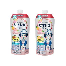 送料無料 2個セット ビオレu スイートピーチの香り つめかえ用 340ml ボディーソープ ボディウォッシュ ボディケア スキンケア 液体タイプ 石鹸 洗浄力 赤ちゃん すべすべ しっとり biore ビオレユー 花王 おすすめ 人気 使い心地 洗い上がり 普通肌 肌ケア 全年齢 日本製