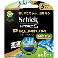 シック ハイドロ5 プレミアム 替刃 敏感肌用 8個入 5枚刃 替刃 交換 替え刃 カミソリ 剃刀 髭剃り ひげそ…