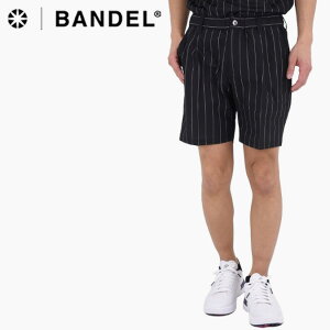 �y26SS�z BANDEL GOLF �o���f���S���t STRIPE TUCK HALF PANTS / �s���X�g���C�v �^�b�N�V���[�g�p���c �S���t �X�|�[�c �A�E�g�h�A �J�W���A�� �{�g���X ���Y�{�� �v���[���g �R���y ���E���h �����Y �S