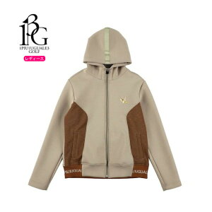 【※予約※ 10月末頃入荷予定】【レディース】【正規品】 1PIU1UGUALE3 GOLF ウノピュウ ウノピュウノウグァーレトレ ゴルフ RIB LOGO PARKER / バイカラー ジップアップ パーカー GSB095-GPU013