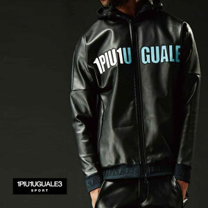 �yWINTER SALE�z�y113SPORT VOL.12 / 24AW�z1PIU1UGUALE3 113 �E�m�s���E �E�m�s�D �E�m �E�O�@�[�� �g�� SPORT �X�|�[�c 113SPORT × THESAINTMAFIA CLUB HYBRID LEATHER FULL ZIP PARKA / 113���S ���U�[ �t���W�b�v �p�[�J�[ �@