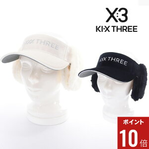 �y���Ԍ���|�C���g10�{�z�y25AW�z KI-XXX THREE �L�b�N�X���[ EAR WARMERS VISOR / �C���[�E�H�[�}�[ �o�C�U�[ ���S �J�W���A�� �S���t �X�|�[�c FREE 25AWKC05