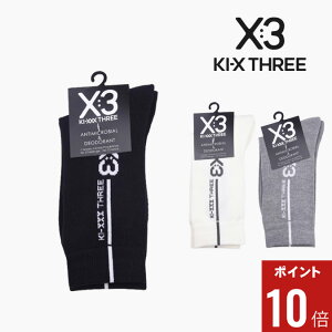 �y���Ԍ���|�C���g10�{�z�y���f�B�[�X�z �y25AW�z KI-XXX THREE �L�b�N�X���[ REGULAR LOGO SOCKS / ���M�����[ ���S �\�b�N�X ���S �J�W���A�� �S���t �X�|�[�c 23~25 25AWKS03