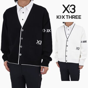 yԌ|Cg10{zy25AWz KI-XXX THREE LbNX[ RIB LINE KNIT CARDIGAN / u C jbg J[fBK JWA  St X|[c L 25AWKM01