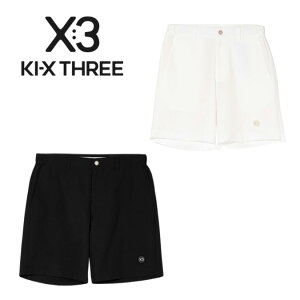 �y26SS�z KI-XXX THREE �L�b�N�X���[ SOLID SUCKER STRETCH SHORTS / �V�A�T�b�J�[ �V���[�g�p���c ���Y�{�� �h���X�R�[�h �a�m �S���t �X�|�[�c �R���y ���E���h �{�g���X �L�b�N�X���[ �E�F�A �L�b�N�X��