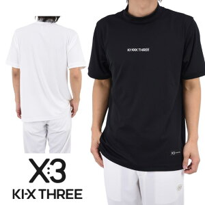 �y26SS�z KI-XXX THREE �L�b�N�X���[ HYBRID MESH MOCK TEE / ���b�V�� ���b�N�l�b�NT�V���c ���� �X�g���b�` ���S �V���v�� �h���X�R�[�h �a�m �S���t �X�|�[�c �R���y ���E���h �g�b�v�X ���� �L�b�N�X