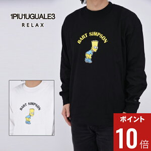 yԌ|Cg10{z1PIU1UGUALE3 RELAX EmsDEmEO@[g bNX BART SIMPSON LONG T-SHIRT / vg O TVc Y JWA M-XXL UST-25013