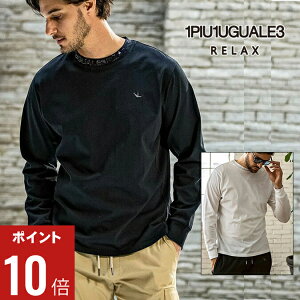 yԌ|Cg10{zy2025AWz1PIU1UGUALE3 RELAX EmsDEmEO@[g bNX RHINESTONE COLLAR LONG T-SHIRT / CXg[lbNSOTVc AEghA JWA VqO 