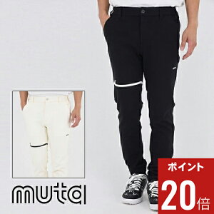 �y���Ԍ���|�C���g20�{�z�y25AW�zmuta MARINE ���[�^�}���� GOLF �S���t WAVE LINE PANTS / �E�F�[�u ���C�� �����O�p���c �A�E�g�h�A �X�|�[�c �t�@�b�V���� ���Y�{�� 5-7 M-XL MGMK-444327