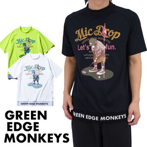 �y26SS�zGREEN EDGE MONKEYS �O���[���G�b�W�����L�[�Y RIBBED HEM MOCK NECK / �����L�[�f�U�C���v�����g �w�����u ���b�N�l�b�NT�V���c �X�|�[�c �E�F�A �S���t ���� �A�N�e�B�u �M�t�g �R���y ���E���h