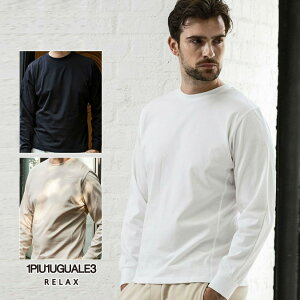 �yFINAL SALE�z1PIU1UGUALE3 RELAX �E�m�s�D�E�m�E�O�@�[���g�� �����b�N�X RHINESTONE LONG T-SHIRT / ���C���X�g�[�� �o�b�N���S �����OT�V���c �����Y �J�W���A�� �A�E�g�h�A ���W���[ �X�|�[�c �E�F�A ��