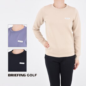 BRIEFING GOLF ブリーフィング ゴルフ 3D LOGO CREW NECK レディース トレーナー クルーネック 長袖 ストレッチジャージ エンボスロゴ アーバンゴルフ スポーツ アウトドア XS-L SS-L BBG231W06