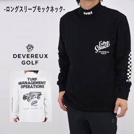 【25AW】DEVEREUX GOLF デヴァローゴルフ VALLEY Cotton Mock Long Sleeve / バックプリント ロングスリーブ モックネック スポーツ ウェア ゴルフ トップス 長袖 アウトドア カジュアル ギフト コンペ ラウンド メンズ ゴルフ ウェア Tシャツ 運動 アクティブ L 075754004