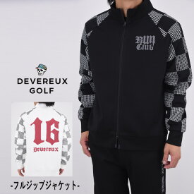 【CLEARANCE SALE】【25AW】DEVEREUX GOLF デヴァローゴルフ Back9 Runclub Full Zip JK / フルジップジャケット スポーツ ウェア ゴルフ アウトドア 長袖 トップス ギフト コンペ ラウンド メンズ ゴルフ ウェア セットアップ M-XL 075754102
