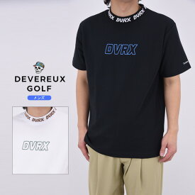 【SUMMER SALE】【25SS】 DEVEREUX GOLF デヴァローゴルフ CLASSIC LOGO RIB MOCK CROCOTEE / クラシックロゴ リブモックネック スポーツ ウェア ゴルフ M-XL 763572025
