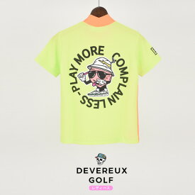 【FINAL SALE】【25SS】【レディース】 DEVEREUX GOLF デヴァローゴルフ PEACHY MANE MESH MOCK TEE / ネオンカラー バックプリント モックネック スポーツ ウェア ゴルフ スポーツ アウトドア カジュアル コンペ ラウンド 運動 レディース ゴルフ ウェア M 763572086