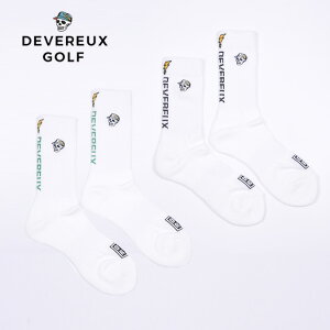yVׁzDEVEREUX GOLF f@[St Back Logo Regular Socks / obNS M[\bNX X|[c ObY G FREE 7635728740